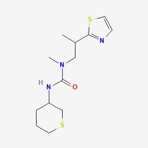 1-Methyl-3-(thian-3-yl)-1-[2-(1,3-thiazol-2-yl)propyl]urea