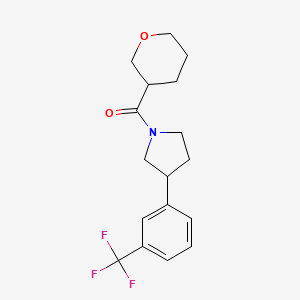 Oxan-3-yl-[3-[3-(trifluoromethyl)phenyl]pyrrolidin-1-yl]methanone