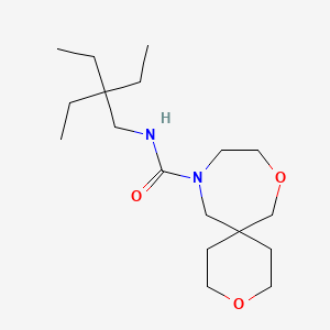 N-(2,2-diethylbutyl)-3,8-dioxa-11-azaspiro[5.6]dodecane-11-carboxamide