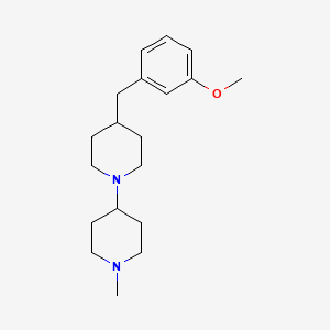 molecular formula C19H30N2O B7649791 4-[(3-Methoxyphenyl)methyl]-1-(1-methylpiperidin-4-yl)piperidine 