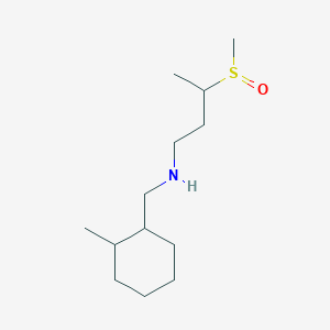 N-[(2-methylcyclohexyl)methyl]-3-methylsulfinylbutan-1-amine