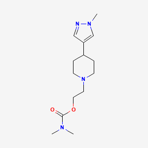 2-[4-(1-methylpyrazol-4-yl)piperidin-1-yl]ethyl N,N-dimethylcarbamate