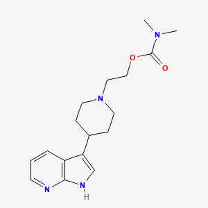 2-[4-(1H-pyrrolo[2,3-b]pyridin-3-yl)piperidin-1-yl]ethyl N,N-dimethylcarbamate