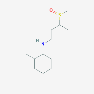 molecular formula C13H27NOS B7649913 2,4-dimethyl-N-(3-methylsulfinylbutyl)cyclohexan-1-amine 