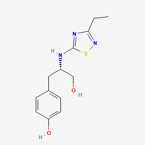 4-[(2S)-2-[(3-ethyl-1,2,4-thiadiazol-5-yl)amino]-3-hydroxypropyl]phenol