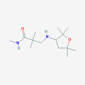 molecular formula C14H28N2O2 B7649999 N,2,2-trimethyl-3-[(2,2,5,5-tetramethyloxolan-3-yl)amino]propanamide 