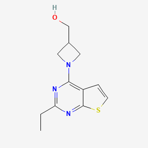 [1-(2-Ethylthieno[2,3-d]pyrimidin-4-yl)azetidin-3-yl]methanol