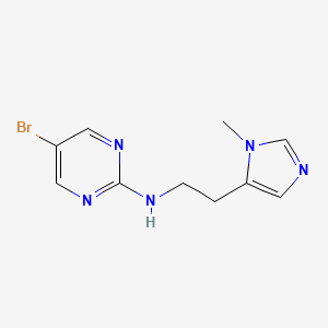 5-bromo-N-[2-(3-methylimidazol-4-yl)ethyl]pyrimidin-2-amine