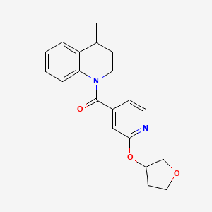 (4-methyl-3,4-dihydro-2H-quinolin-1-yl)-[2-(oxolan-3-yloxy)pyridin-4-yl]methanone