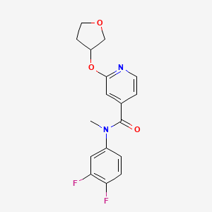 N-(3,4-difluorophenyl)-N-methyl-2-(oxolan-3-yloxy)pyridine-4-carboxamide