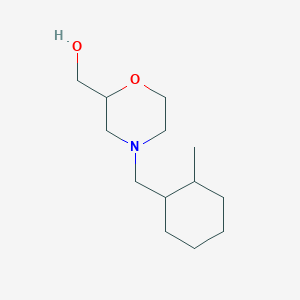 molecular formula C13H25NO2 B7650098 [4-[(2-Methylcyclohexyl)methyl]morpholin-2-yl]methanol 