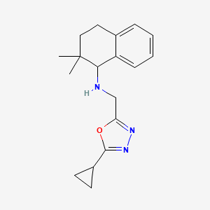 N-[(5-cyclopropyl-1,3,4-oxadiazol-2-yl)methyl]-2,2-dimethyl-3,4-dihydro-1H-naphthalen-1-amine