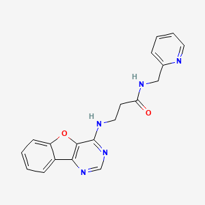 3-([1]benzofuro[3,2-d]pyrimidin-4-ylamino)-N-(pyridin-2-ylmethyl)propanamide