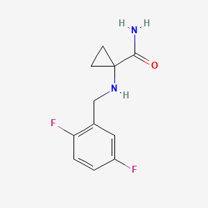 1-[(2,5-Difluorophenyl)methylamino]cyclopropane-1-carboxamide