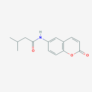 3-methyl-N-(2-oxochromen-6-yl)butanamide