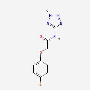 molecular formula C10H10BrN5O2 B7650219 2-(4-bromophenoxy)-N-(2-methyl-2H-tetrazol-5-yl)acetamide 