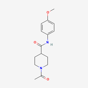 1-acetyl-N-(4-methoxyphenyl)piperidine-4-carboxamide