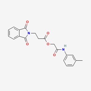 molecular formula C20H18N2O5 B7650285 [2-(3-Methylanilino)-2-oxoethyl] 3-(1,3-dioxoisoindol-2-yl)propanoate 