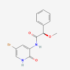 (2R)-N-(5-bromo-2-oxo-1H-pyridin-3-yl)-2-methoxy-2-phenylacetamide