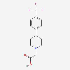 2-[4-[4-(Trifluoromethyl)phenyl]piperidin-1-yl]acetic acid