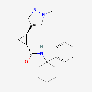 (1R,2R)-2-(1-methylpyrazol-4-yl)-N-(1-phenylcyclohexyl)cyclopropane-1-carboxamide