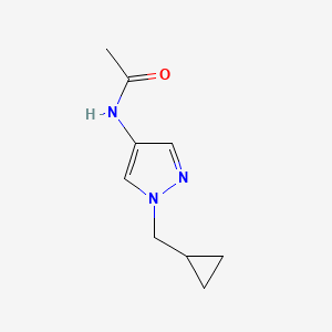 N-[1-(cyclopropylmethyl)pyrazol-4-yl]acetamide