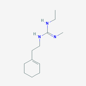 molecular formula C12H23N3 B7650451 1-[2-(Cyclohexen-1-yl)ethyl]-3-ethyl-2-methylguanidine 