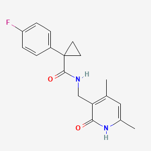 N-[(4,6-dimethyl-2-oxo-1H-pyridin-3-yl)methyl]-1-(4-fluorophenyl)cyclopropane-1-carboxamide