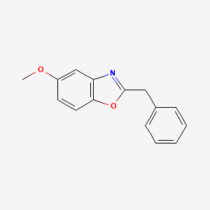 molecular formula C15H13NO2 B7650498 2-Benzyl-5-methoxy-1,3-benzoxazole 