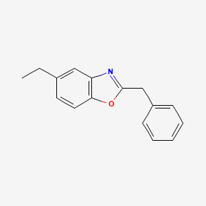 molecular formula C16H15NO B7650511 2-Benzyl-5-ethyl-1,3-benzoxazole 