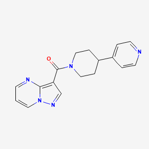 Pyrazolo[1,5-a]pyrimidin-3-yl-(4-pyridin-4-ylpiperidin-1-yl)methanone