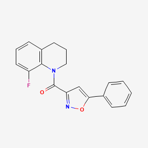 (8-fluoro-3,4-dihydro-2H-quinolin-1-yl)-(5-phenyl-1,2-oxazol-3-yl)methanone