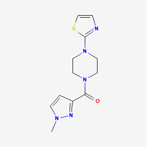 (1-Methylpyrazol-3-yl)-[4-(1,3-thiazol-2-yl)piperazin-1-yl]methanone