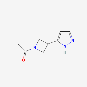 1-[3-(1H-pyrazol-5-yl)azetidin-1-yl]ethanone