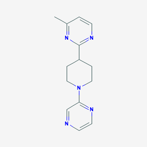 4-Methyl-2-(1-pyrazin-2-ylpiperidin-4-yl)pyrimidine