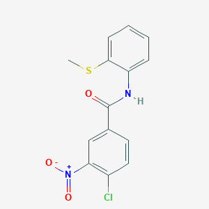 4-chloro-N-(2-methylsulfanylphenyl)-3-nitrobenzamide