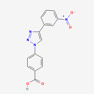 4-[4-(3-Nitrophenyl)triazol-1-yl]benzoic acid