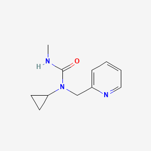 molecular formula C11H15N3O B7650697 1-Cyclopropyl-3-methyl-1-(pyridin-2-ylmethyl)urea 