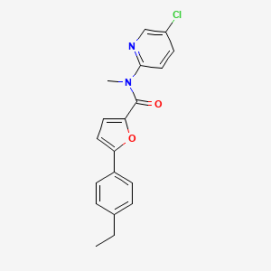 N-(5-chloropyridin-2-yl)-5-(4-ethylphenyl)-N-methylfuran-2-carboxamide