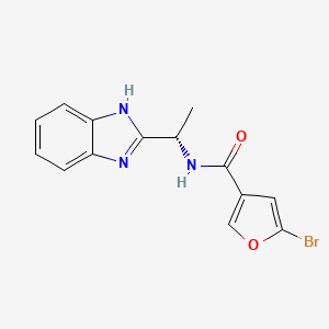 N-[(1S)-1-(1H-benzimidazol-2-yl)ethyl]-5-bromofuran-3-carboxamide