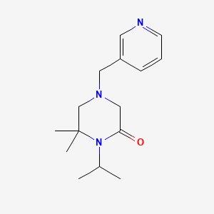 6,6-Dimethyl-1-propan-2-yl-4-(pyridin-3-ylmethyl)piperazin-2-one