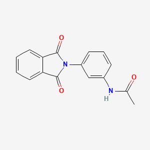 molecular formula C16H12N2O3 B7650796 N-[3-(1,3-dioxo-1,3-dihydro-2H-isoindol-2-yl)phenyl]acetamide 