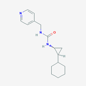 1-[(1R,2S)-2-cyclohexylcyclopropyl]-3-(pyridin-4-ylmethyl)urea