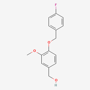 {4-[(4-Fluorobenzyl)oxy]-3-methoxyphenyl}methanol