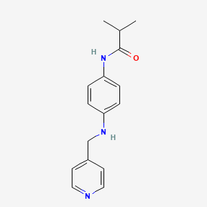 2-methyl-N-[4-(pyridin-4-ylmethylamino)phenyl]propanamide