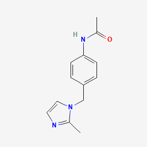 N-[4-[(2-methylimidazol-1-yl)methyl]phenyl]acetamide