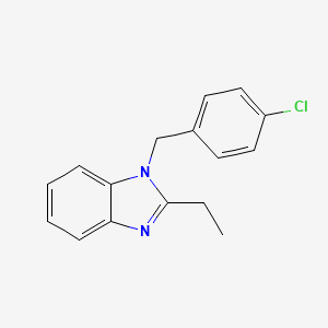 1-[(4-CHLOROPHENYL)METHYL]-2-ETHYL-1H-1,3-BENZODIAZOLE