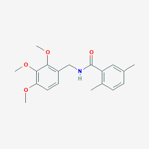 2,5-dimethyl-N-[(2,3,4-trimethoxyphenyl)methyl]benzamide