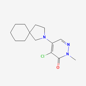 molecular formula C14H20ClN3O B7650992 5-(2-Azaspiro[4.5]decan-2-yl)-4-chloro-2-methylpyridazin-3-one 