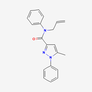 5-methyl-N,1-diphenyl-N-prop-2-enylpyrazole-3-carboxamide